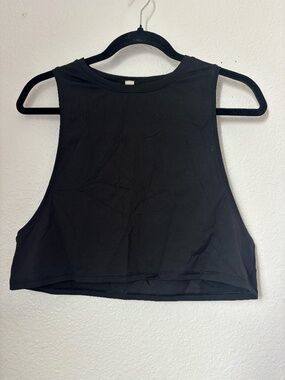 Lululemon Black Muscle Tank Top Size 2 Athletic Workout Top